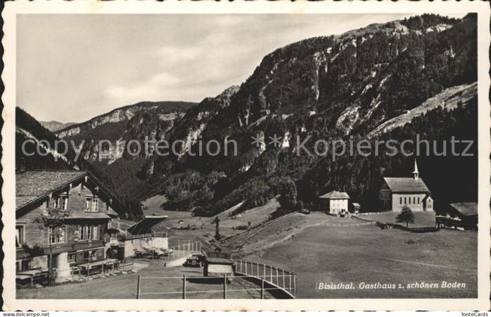 11900929 Bisisthal Gasthaus Zum Sch?nenboden Kirche Bisisthal - Autres & Non Classés