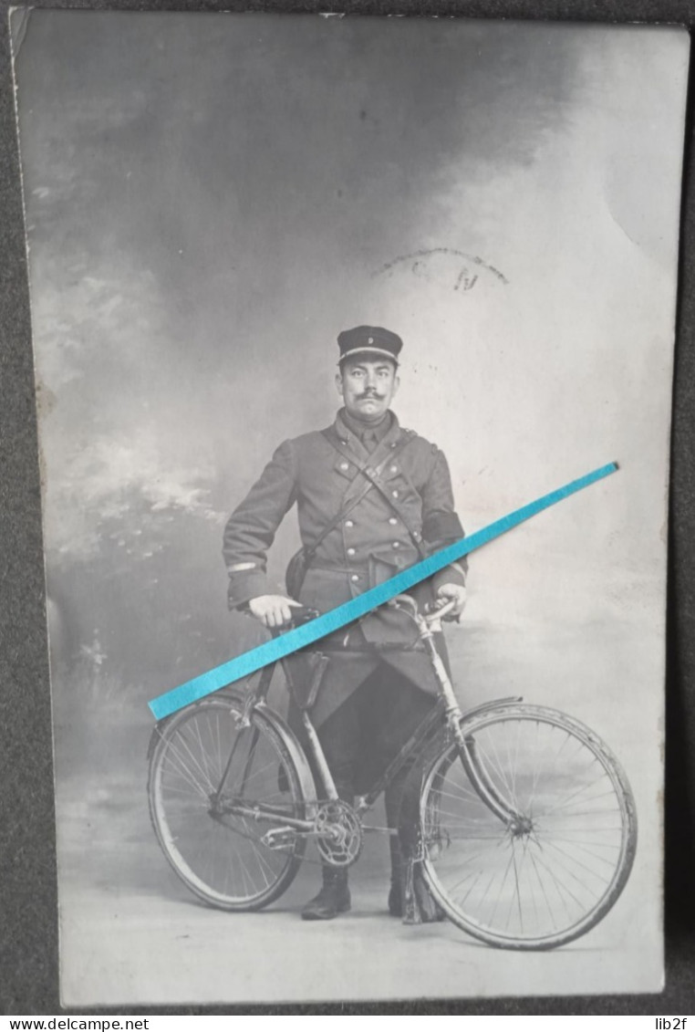 1916 Oise Les Loges Le Cessier 53eme RIC Infanterie Coloniale Sergent Cycliste Vélo Tranchées Ww1 Poilu 14 18 Photo - Guerre, Militaire