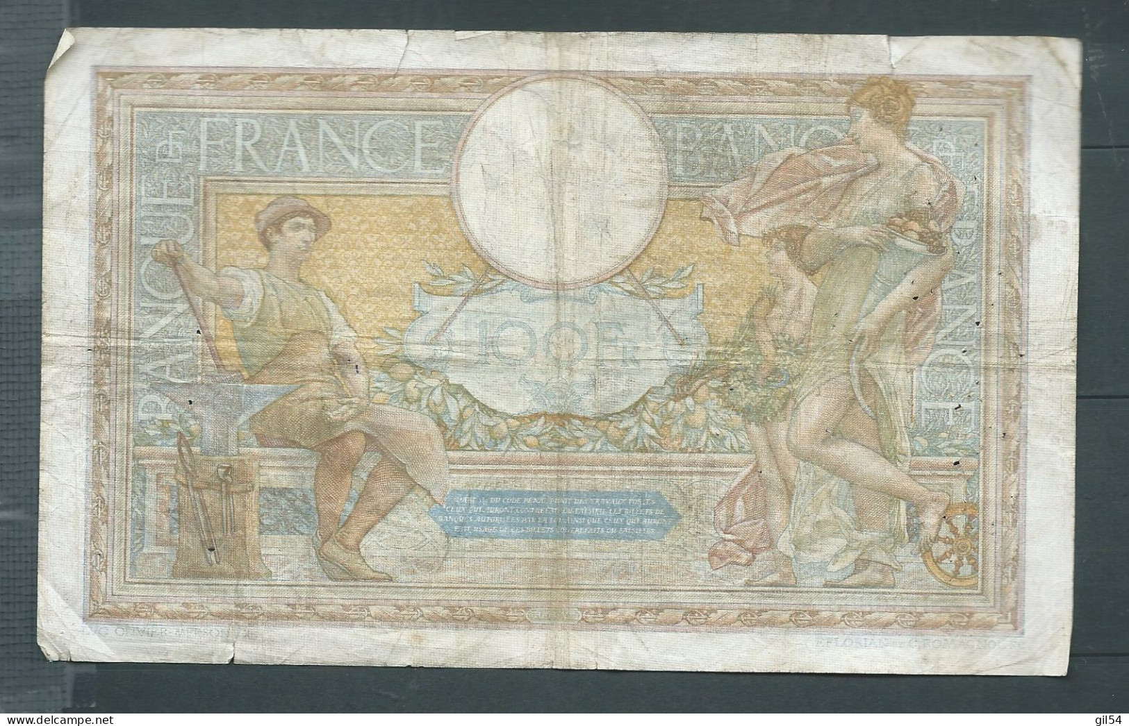 FRANCE * 100 Francs LUC OLIVIER MERSON  DA.8=9=1932.DA. --L.36853 019  --  Laura14330 - 100 F 1908-1939 ''Luc Olivier Merson''