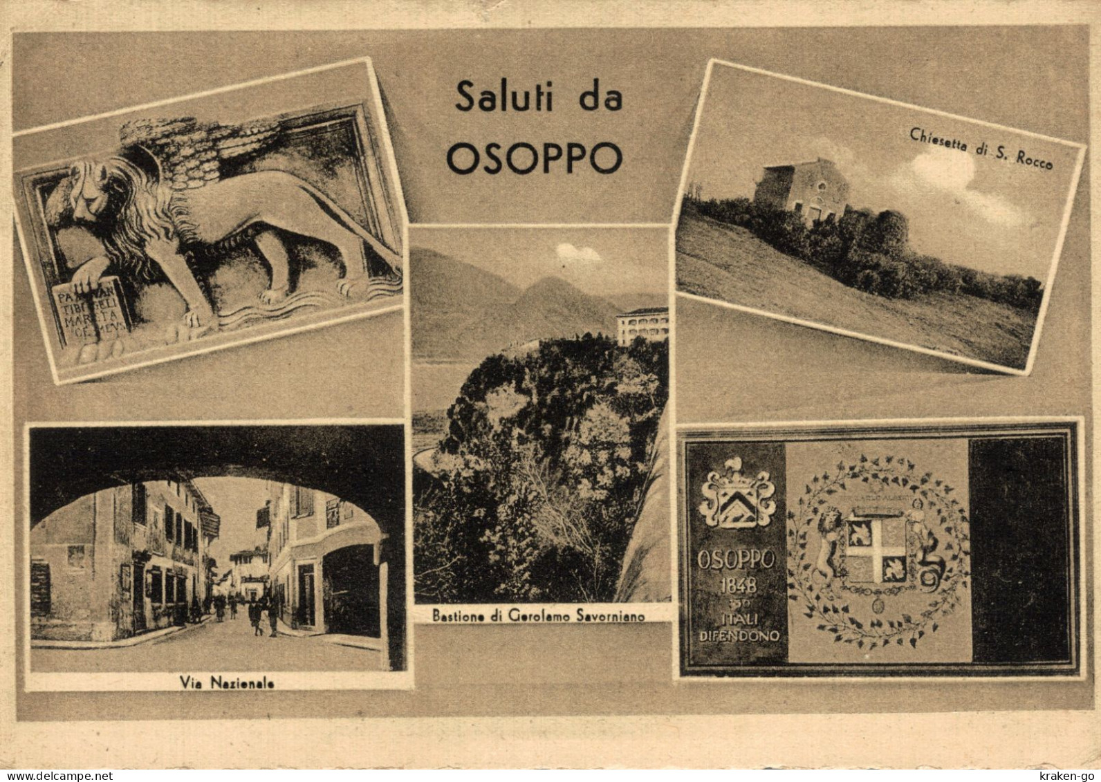 OSOPPO, Udine - Saluti, Vedutine - Scritta - #003 - Other & Unclassified