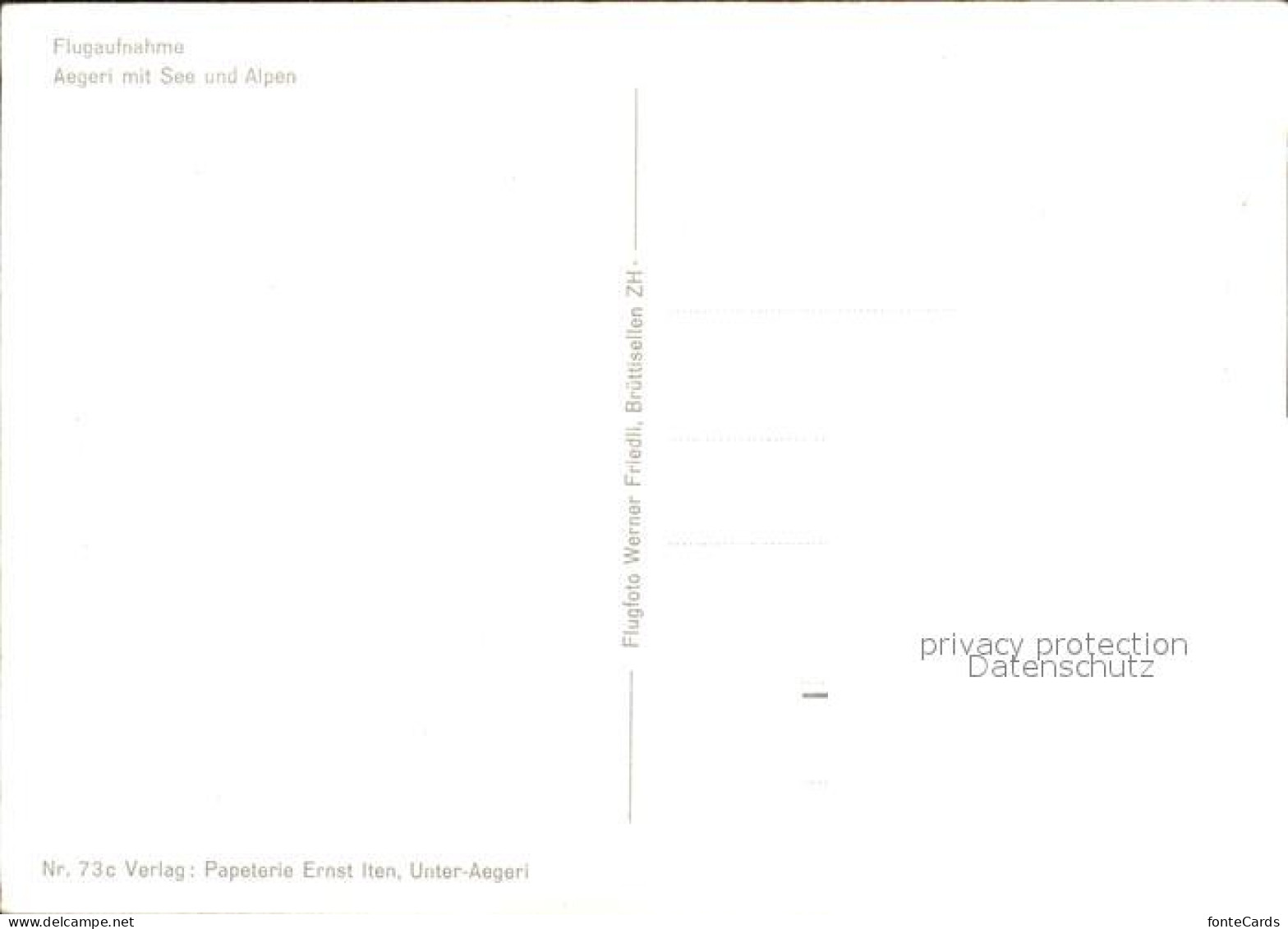 11891319 Aegeri Aegeri Unteraegeri Unter-Aegeri ZG Mit See Und Alpen Fliegeraufn - Andere & Zonder Classificatie