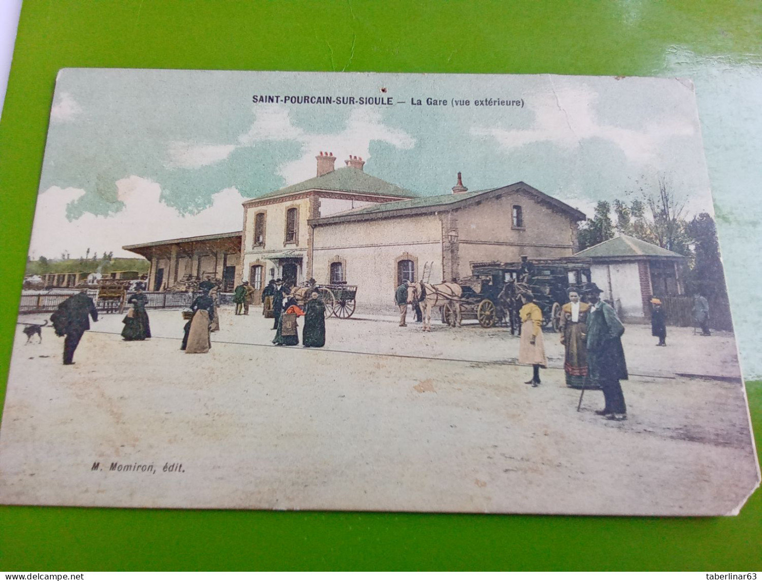 Carte Postale De Saint Pourcain Sur Sioule, La Gare (vue Extérieure) 12€ - Otros & Sin Clasificación