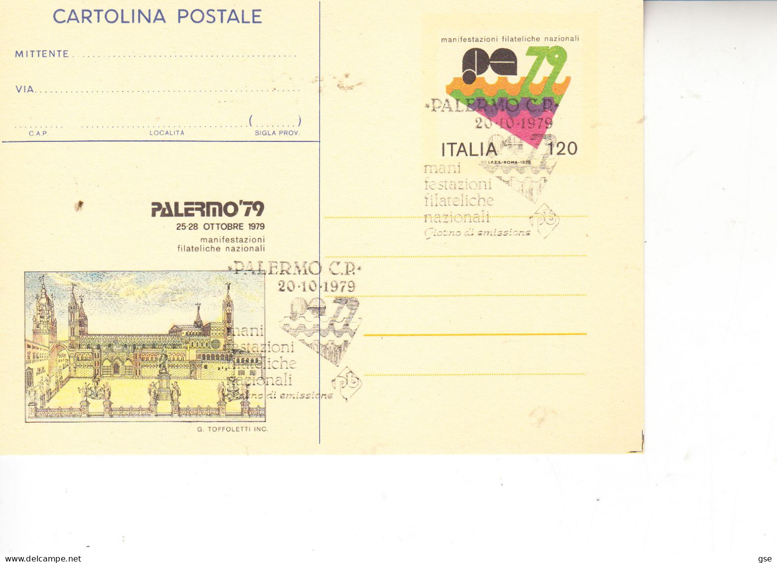 ITALIA  1979 -  Palermo - Manifestazioni Filateliche Nazionali - Philatelic Exhibitions