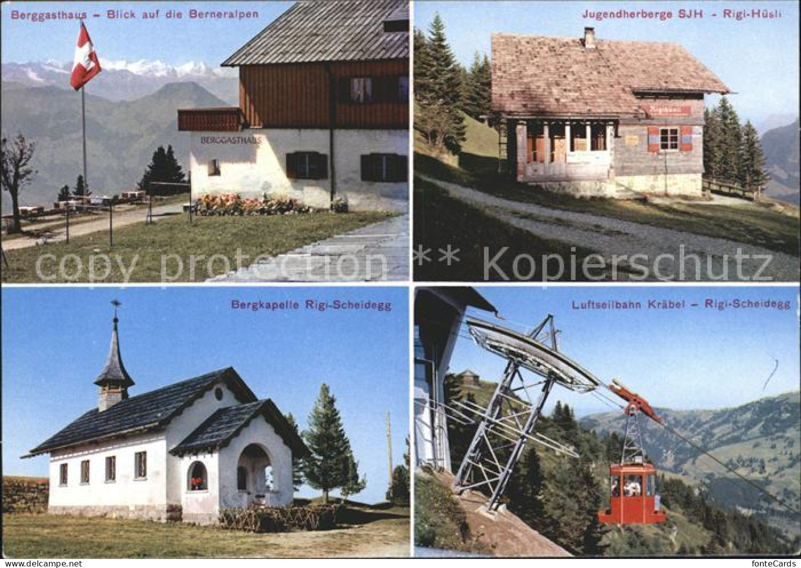 11889879 Rigi Scheidegg Berggasthaus Bergkapelle Jugendherberge Luftseilbahn Rig - Other & Unclassified