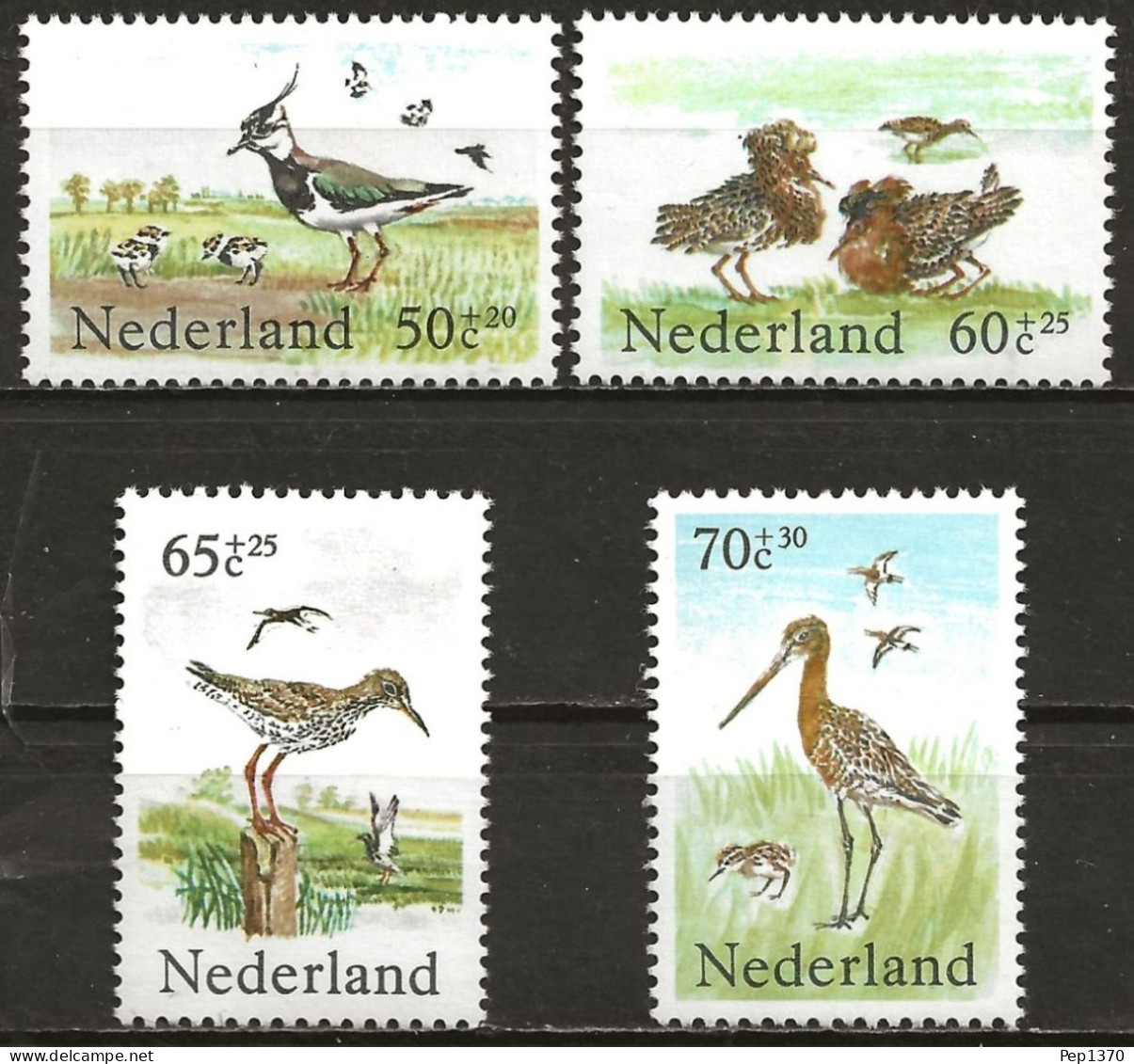HOLANDA 1984 - PAYS BAS - THE NETHERLANDS - AVES - PAJAROS - YVERT 1216/1219** - Unused Stamps