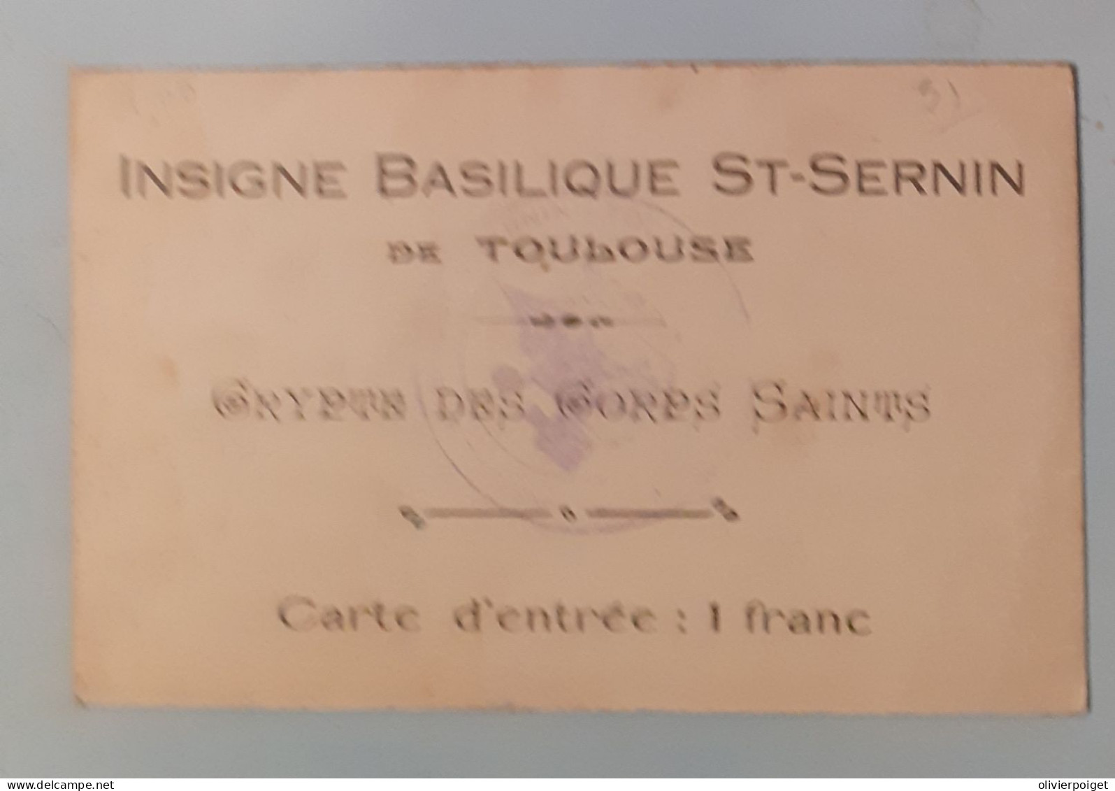 DPT 31 - Toulouse - Basilique Saint-Sernin -Crypte Des Corps Saints - Unclassified