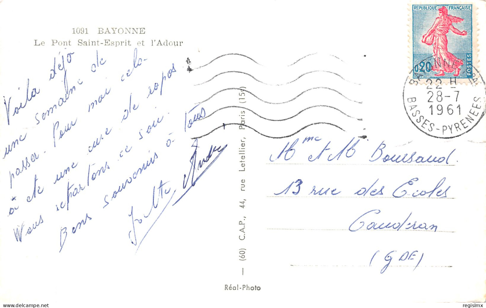 64-BAYONNE-N°T2252-A/0179 - Bayonne