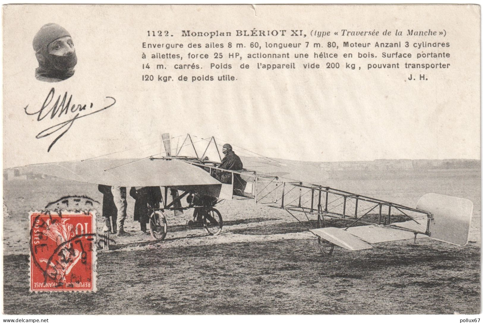 CPA AVIATION. MONOPLAN BLÉRIOT XI - ....-1914: Precursors