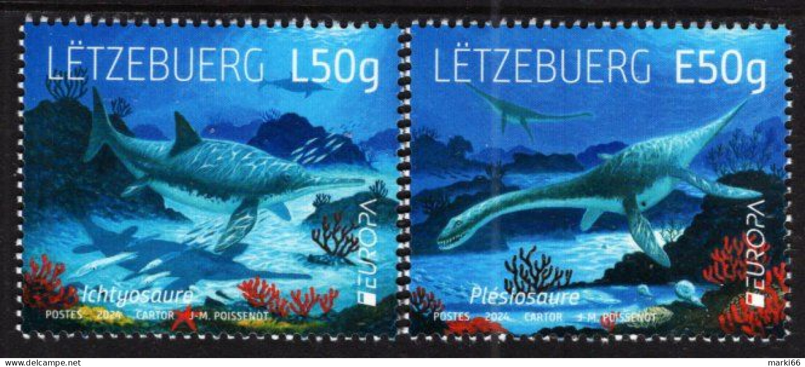 Luxembourg - 2024 - Europa CEPT - Underwater Fauna And Flora - Mint Stamp Set - Neufs