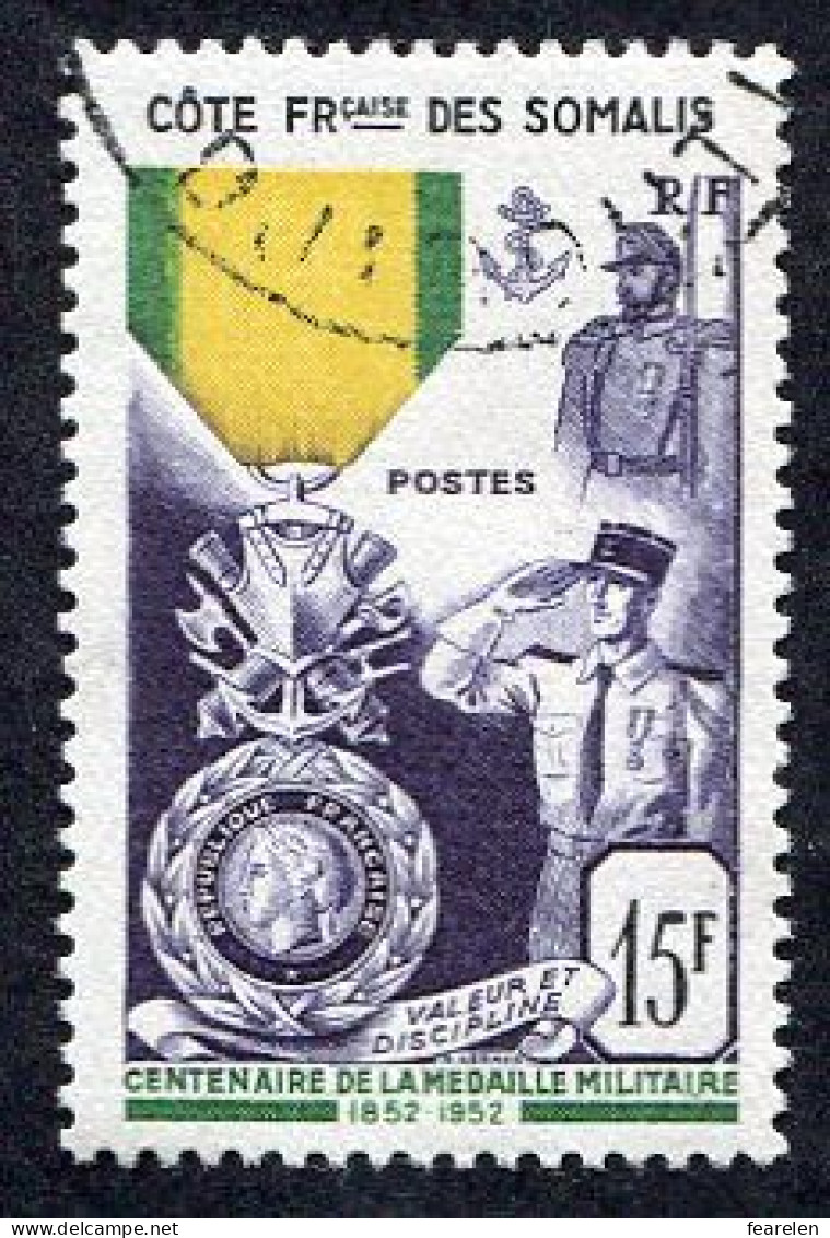 Colonie Française, Cote Des Somalies N°284 Oblitéré, Qualité Très Beau - Used Stamps