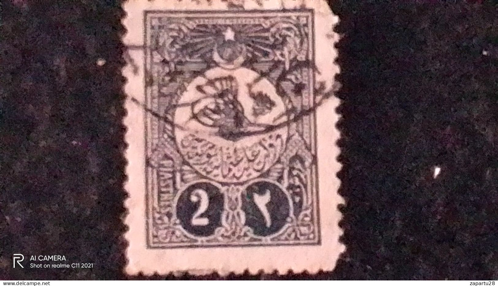 OSMANLI--1908       2   PİASTRES             DAMGALI - Used Stamps