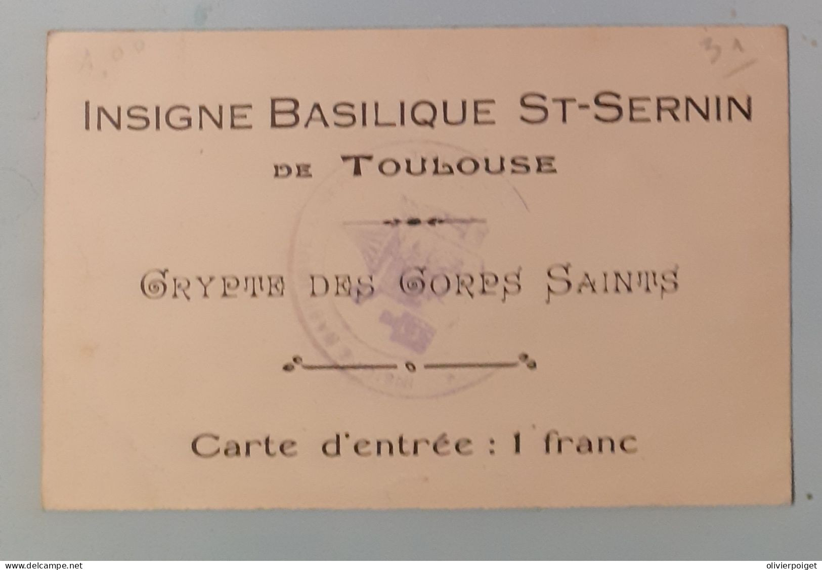 DPT 31 - Toulouse - Abside Saint-Sernin - Crypte Des Corps Saints - Unclassified