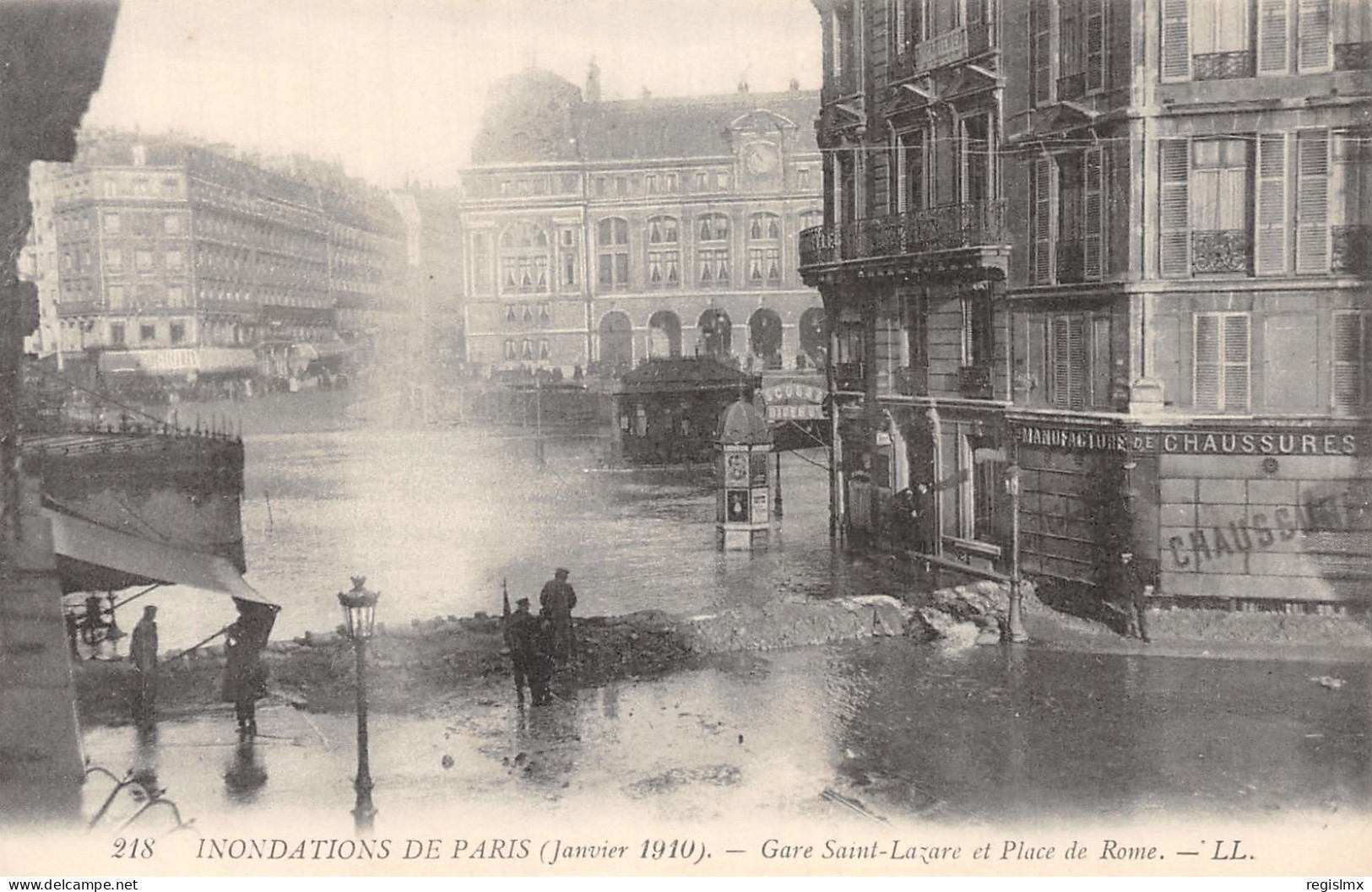 75-PARIS INONDE GARE SAINT LAZARE-N°T2253-A/0339 - Inondations De 1910