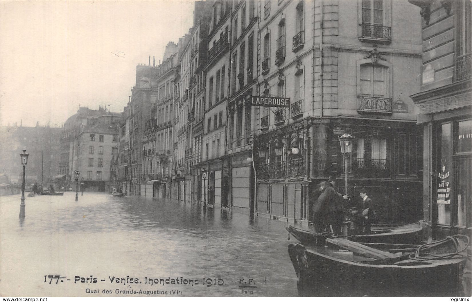 75-PARIS INONDE QUAI DES GRANDS AUGUSTINS-N°T2253-A/0311 - Inondations De 1910