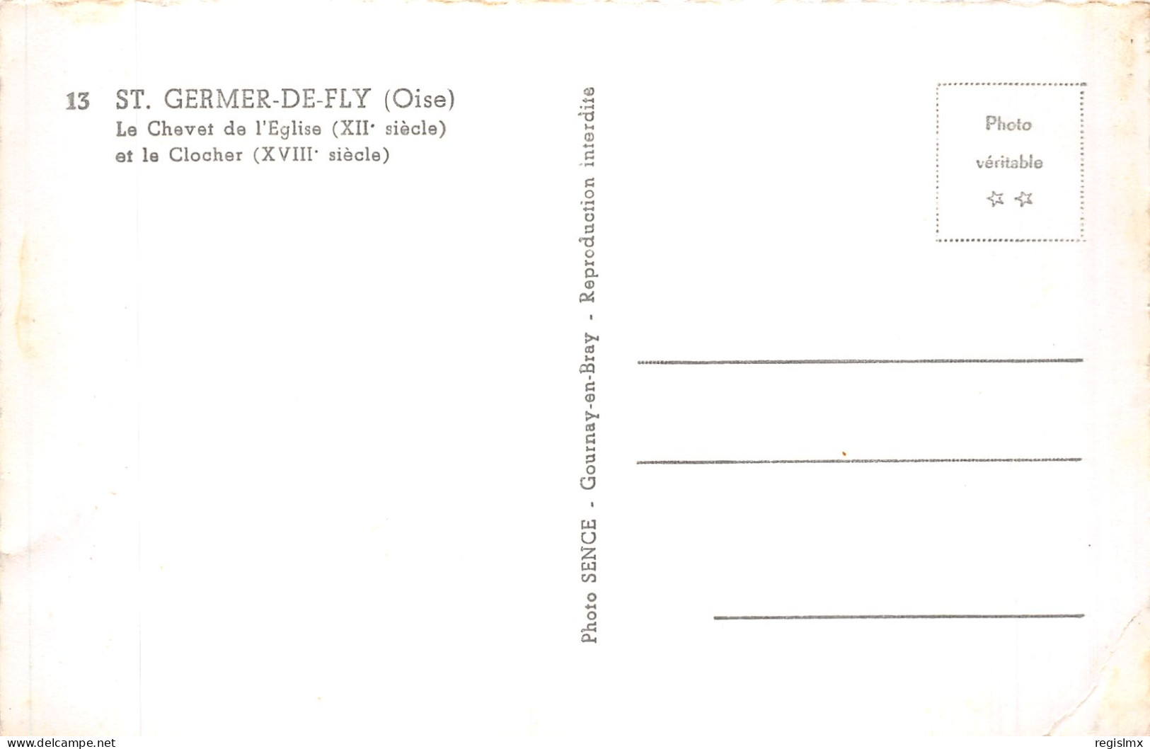 60-SAINT GERMER DE FLY-N°T2253-A/0181 - Creil