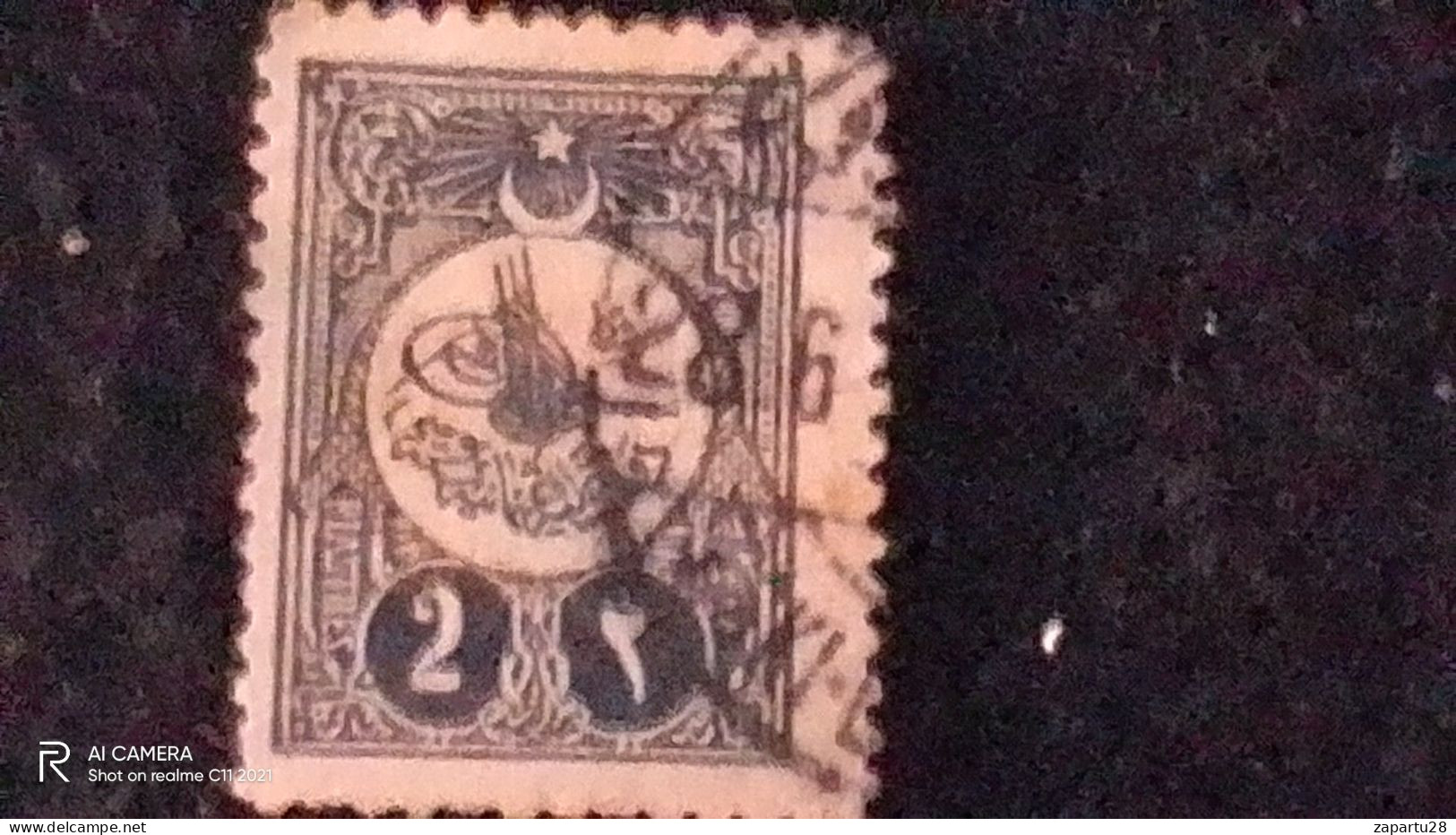 OSMANLI--1908       2   PİASTRES             DAMGALI - Used Stamps