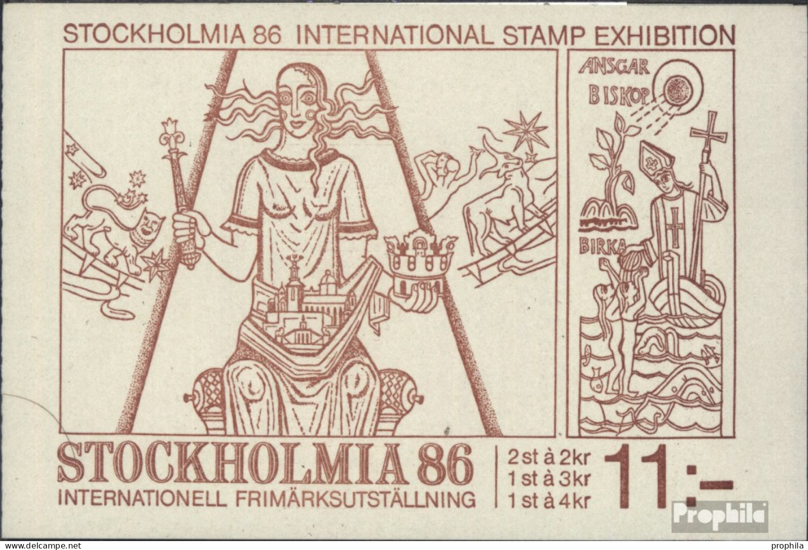 Schweden MH107 (kompl.Ausg.) Postfrisch 1985 STOCKHOLMIA 86 - 1981-..