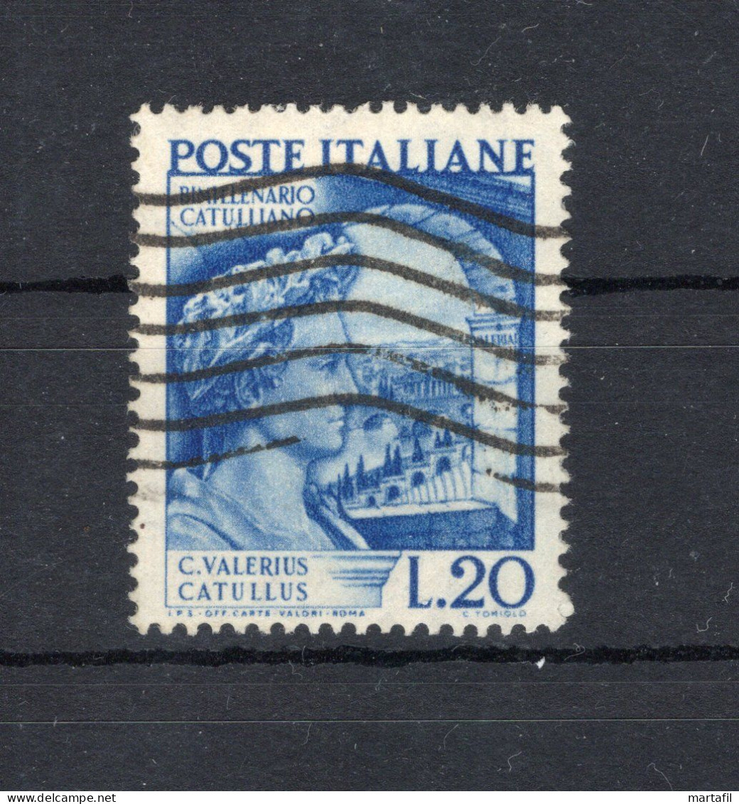 1949 Repubblica Italia SET USATO Bimillenario Della Morte Di Catullo - 1946-60: Used