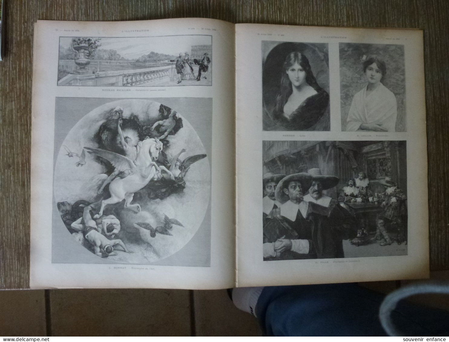 l'Illustration Avril 1894 Salon de Bonnat Renard Luminais Laurens Vuillefroy Beyle