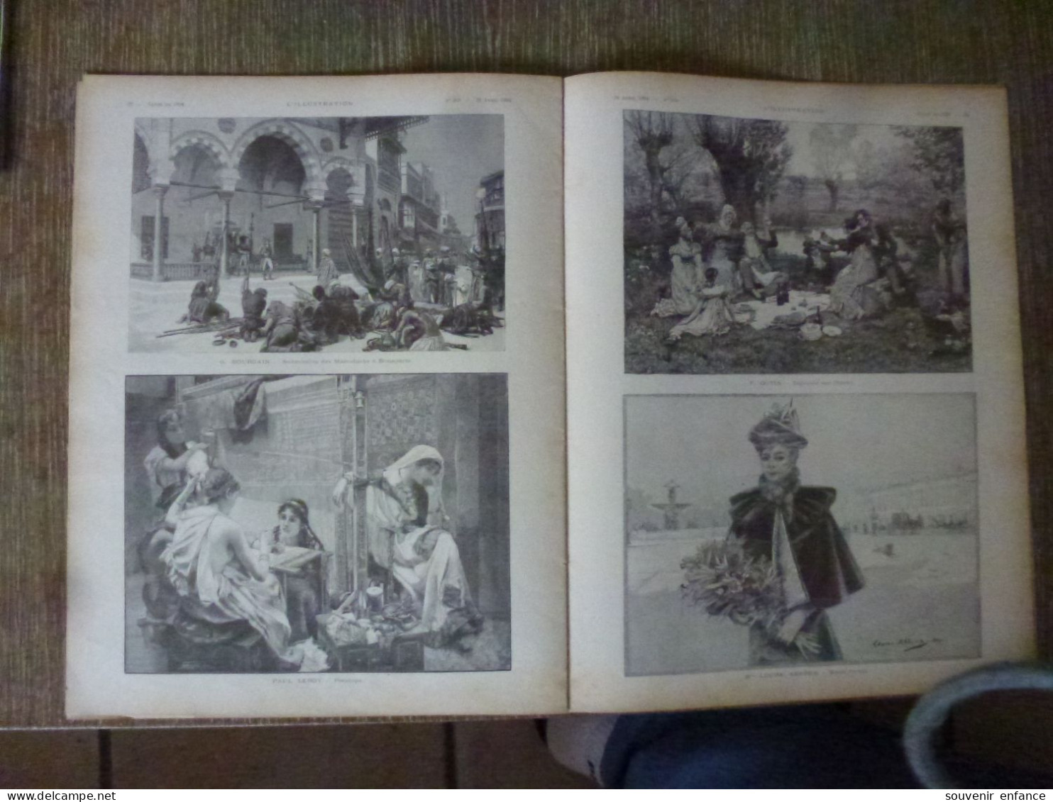 l'Illustration Avril 1894 Salon de Bonnat Renard Luminais Laurens Vuillefroy Beyle