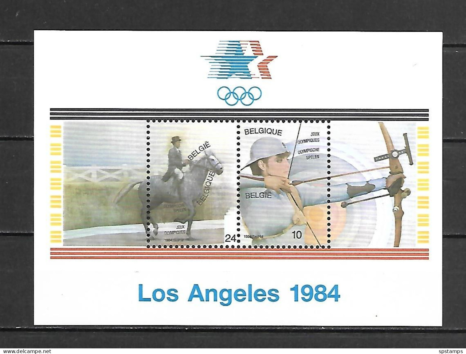 Belgium 1984 Olympic Games - LOS ANGELES MS MNH - Unused Stamps