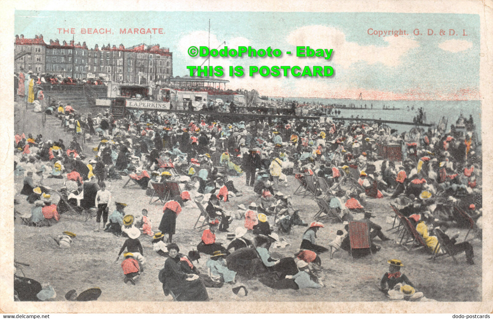 R423563 Margate. The Beach. G. D And D. L. 1905 - World