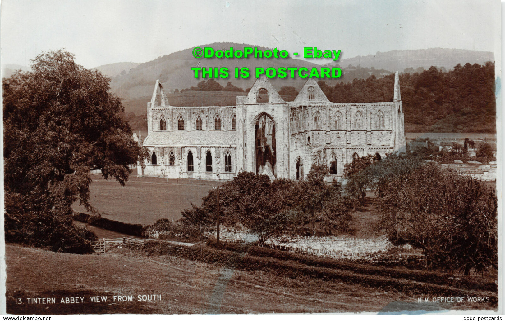R423868 Tintern Abbey. View From South. H. M. Office Of Works - World
