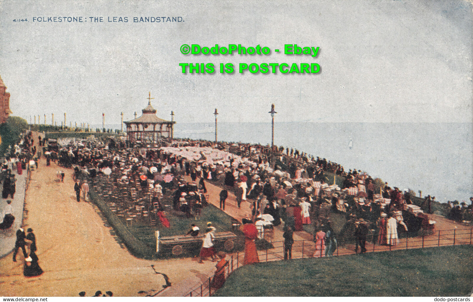 R423564 Folkestone. The Leas Bandstand. Photochrom. Celesque Series. 1921 - World