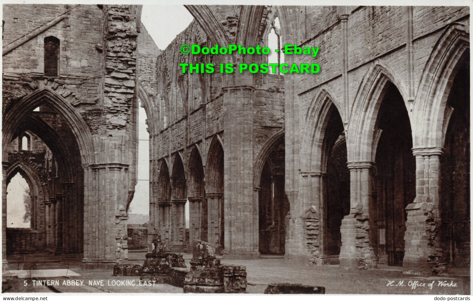 R423869 Tintern Abbey. Nave Looking East. H. M. Office Of Works - World