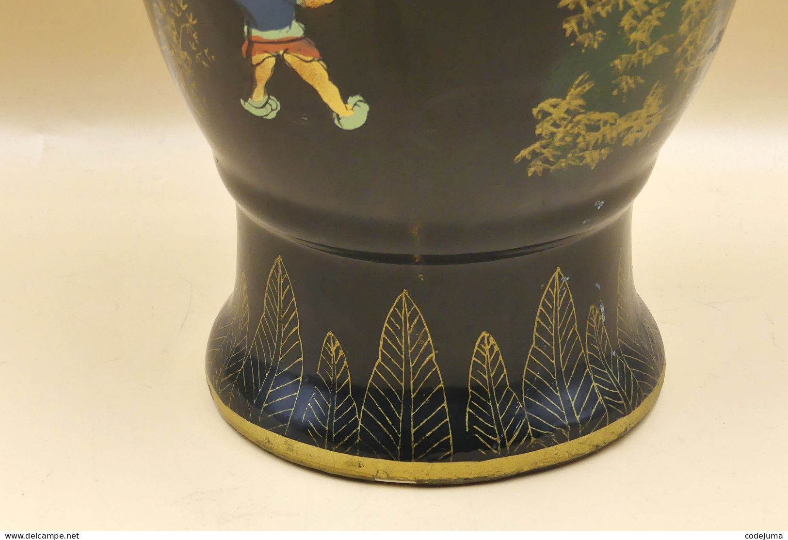 Vase - Porcelaine, Famille Noire - - Aziatische Kunst