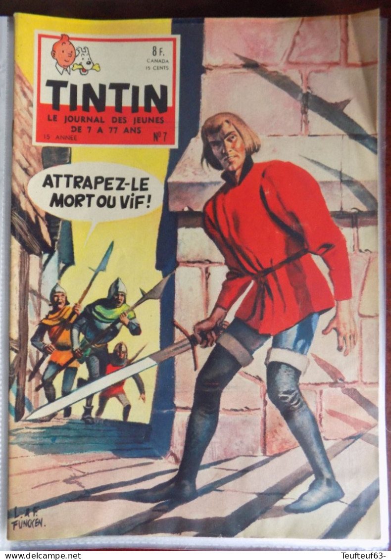 Tintin N° 7-1960 Couv. Funcken - Chiquito De Cambo Par Fernan - Tintin