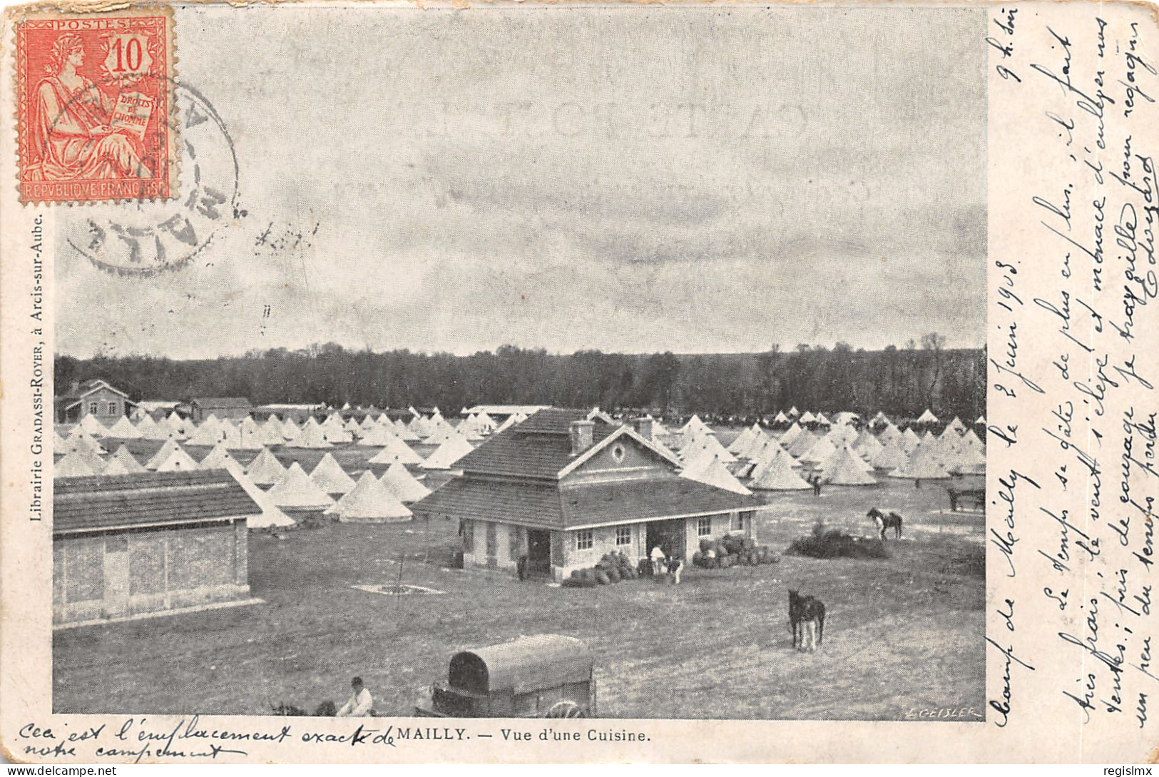 10-MAILLY-LE CAMP-N°T2401-C/0271 - Mailly-le-Camp