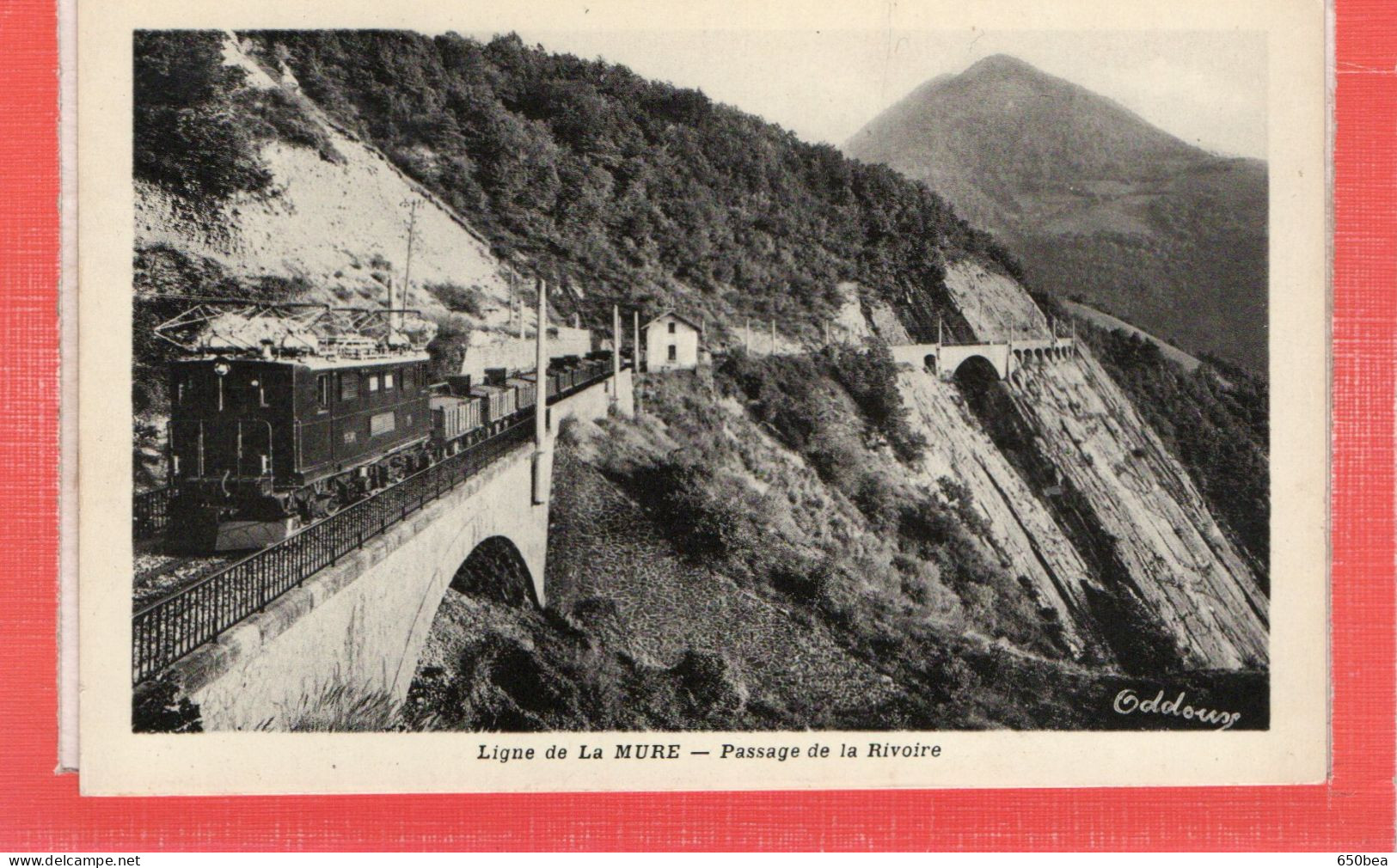 Ligne De La Mure.Passage De La Rivoire.Train De Marchandises. - La Mure