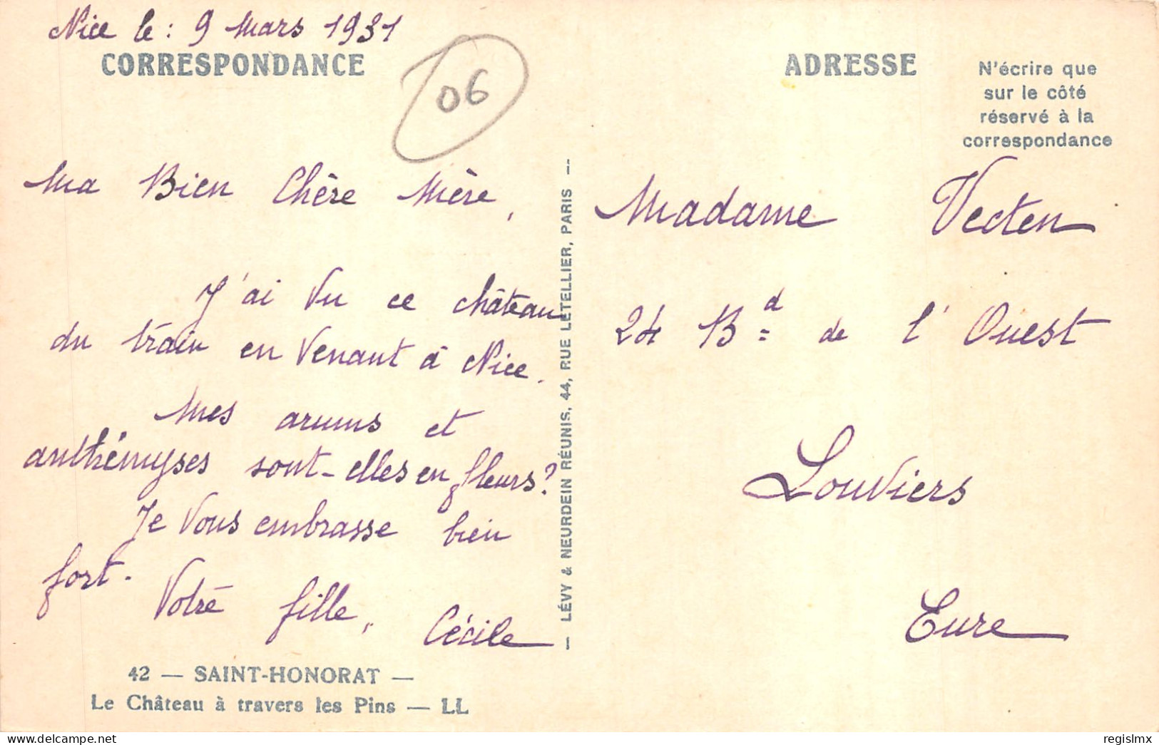 06-SAINT HONORAT-N°T2401-B/0395 - Other & Unclassified