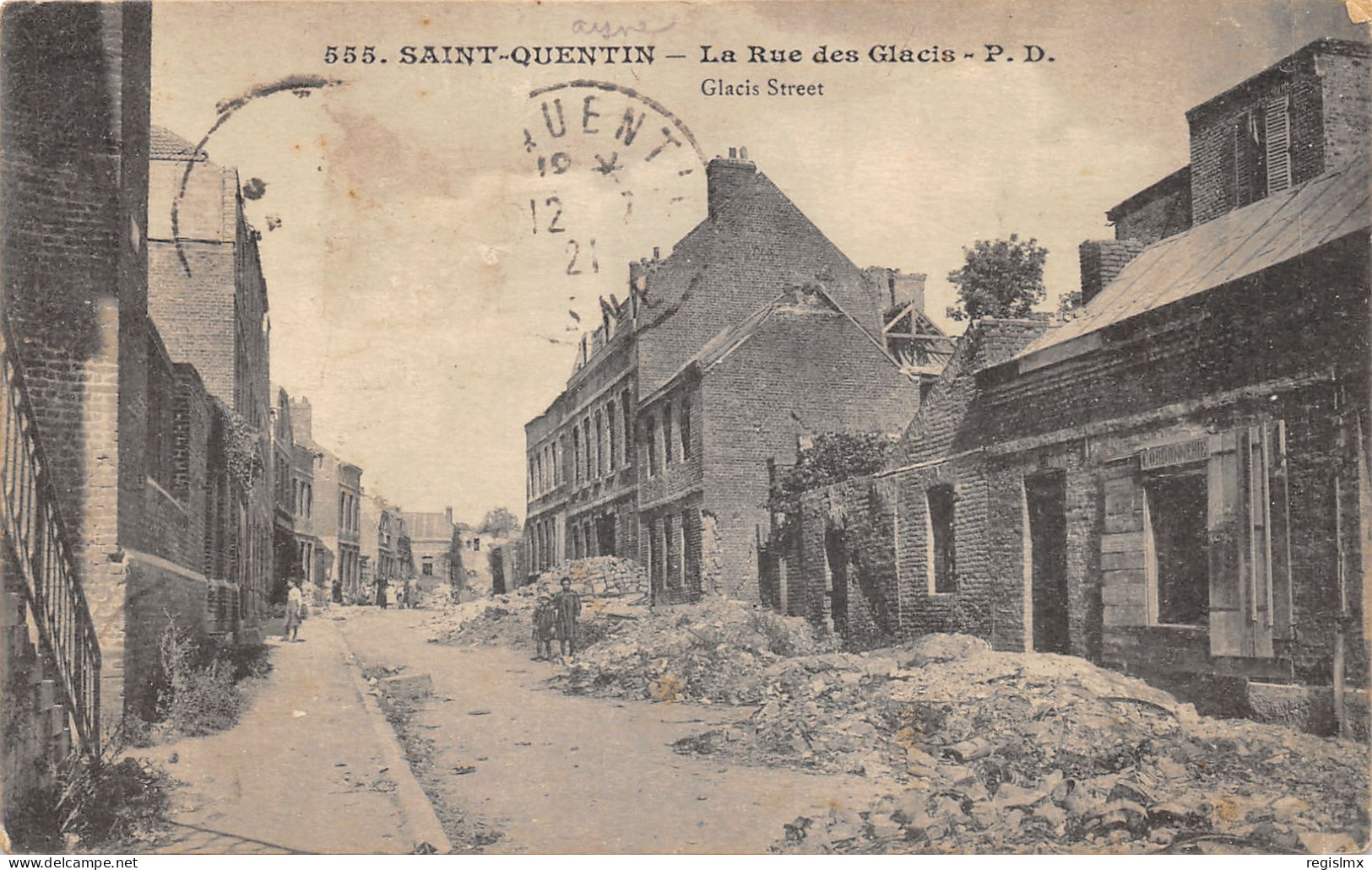 02-SAINT QUENTIN-RUINES-LA GRANDE GUERRE-N°T2401-B/0107 - Saint Quentin
