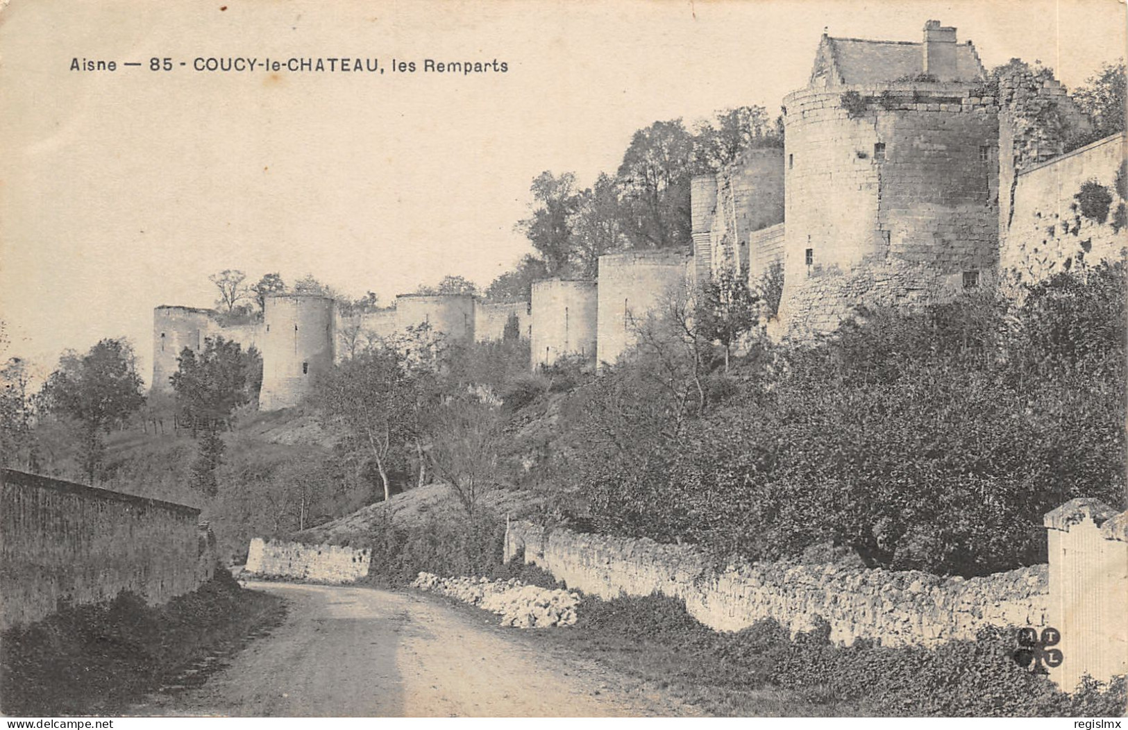 02-COUCY LE CHÂTEAU-RUINES-N°T2401-A/0223 - Sonstige & Ohne Zuordnung