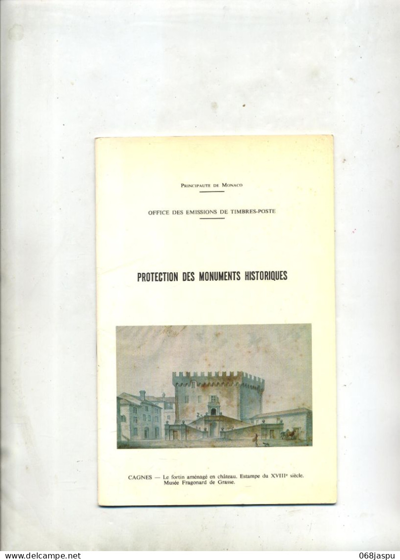 Protection Des Monuments Historiques Principaute Monaco - Autres & Non Classés