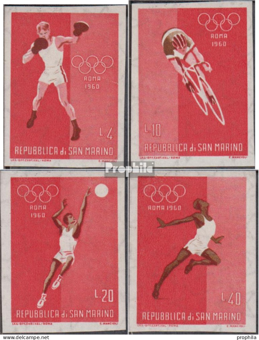 San Marino 671-674 (kompl.Ausg.) Postfrisch 1960 Olympische Sommerspiele Rom - Neufs
