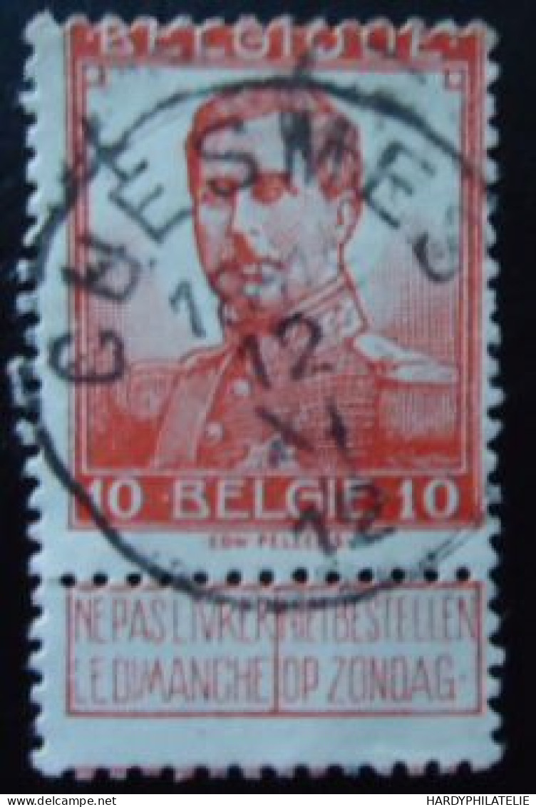 BELGIQUE N°111 Oblitéré - 1912 Pellens