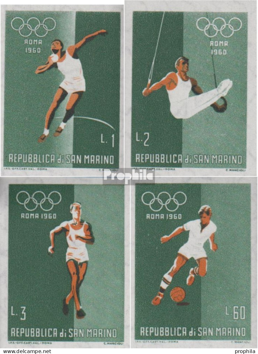 San Marino 667-670 (kompl.Ausg.) Postfrisch 1960 Olympische Sommerspiele Rom - Unused Stamps