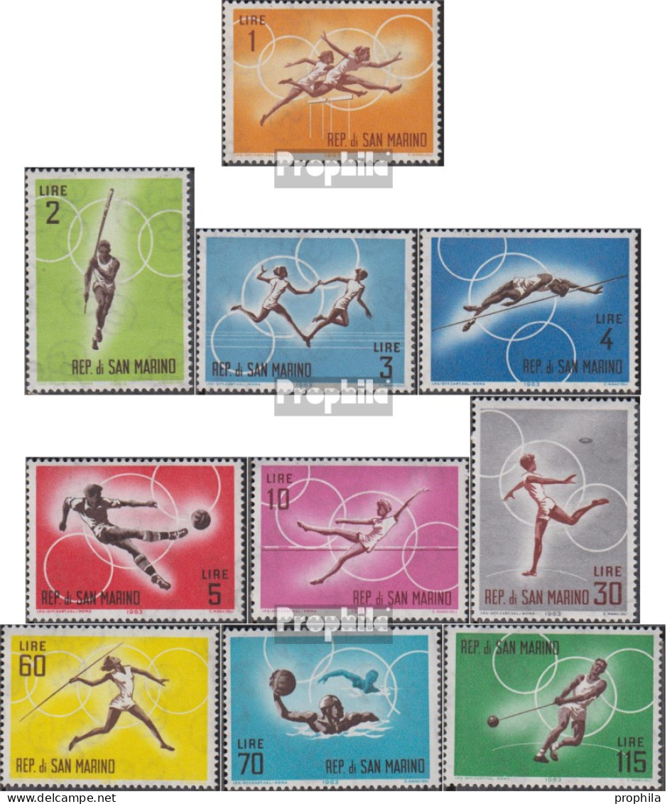 San Marino 782-791 (kompl.Ausg.) Postfrisch 1963 Olympische Sommerspiele64 Tokio - Unused Stamps