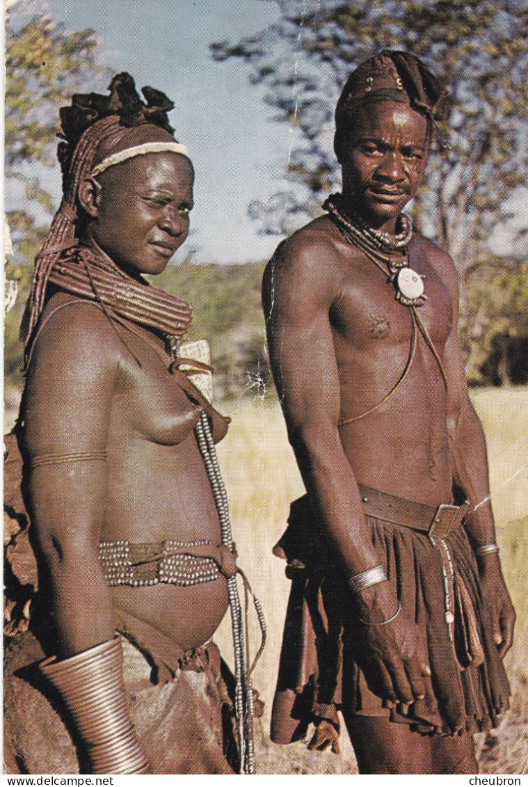 NAMIBIE. WINDHOEK (ENVOYE DE). " COUPLE OVAHIMBAS ". ANNEE 1979+ TEXTE + TIMBRE - Namibië