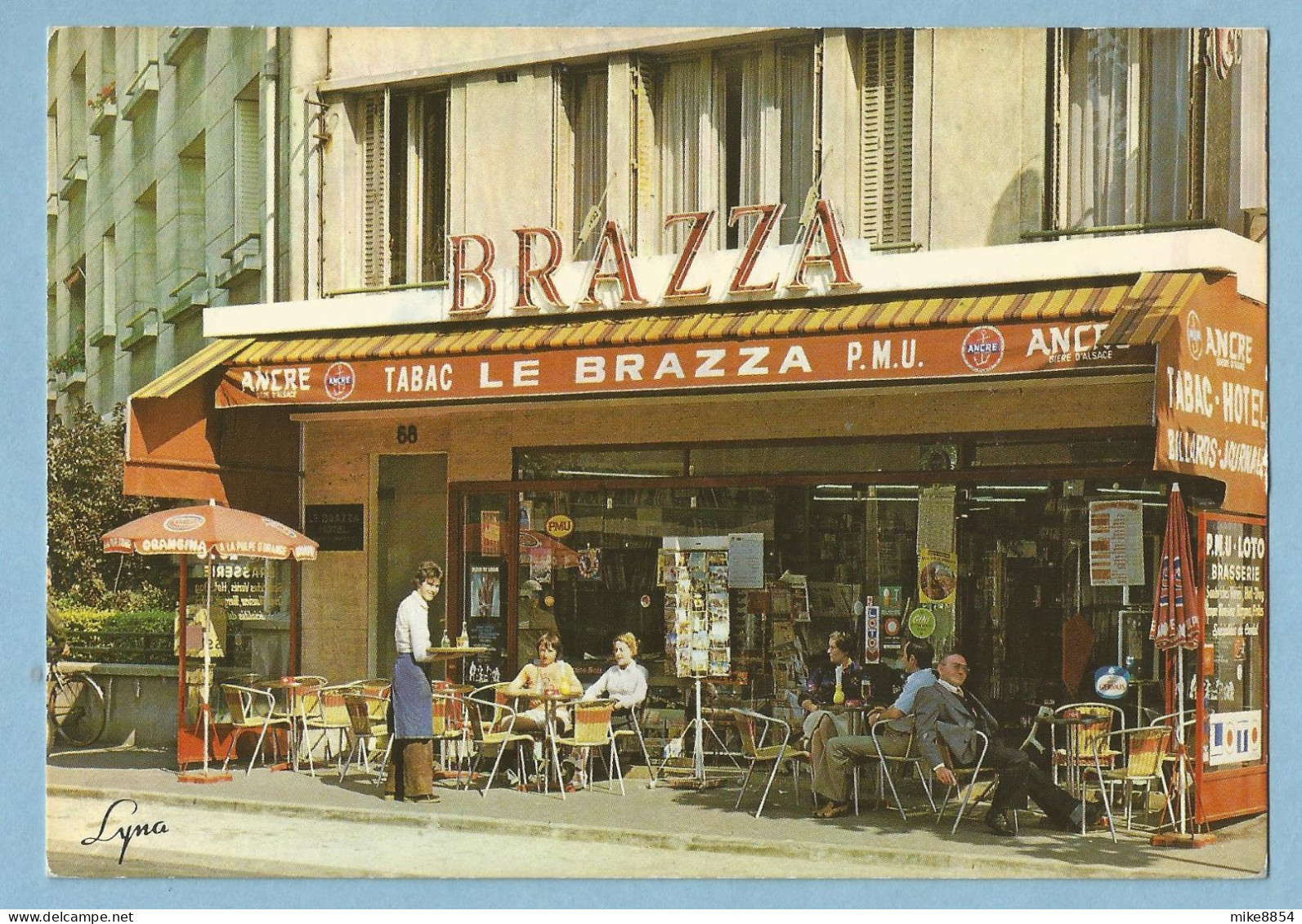 A108  CP   BOULOGNE  -  Tabacs - Journaux - Hôtel - LE BRAZZA  - Bière ANCRE - Photo  Rolf WALTER  ++++ - Boulogne Billancourt