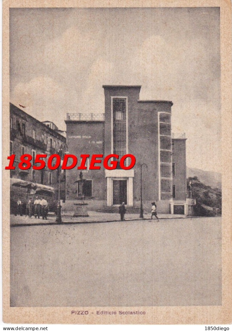 PIZZO - EDIFICIO SCOLASTICO  F/GRANDE VIAGGIATA  1942 ANIMAZIONE - Vibo Valentia