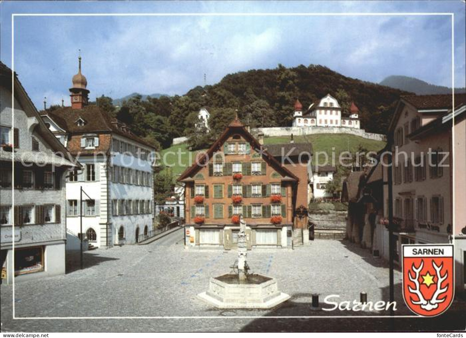 11875109 Sarnen Dorfplatz Mit Landenberg Sarnen - Sonstige & Ohne Zuordnung