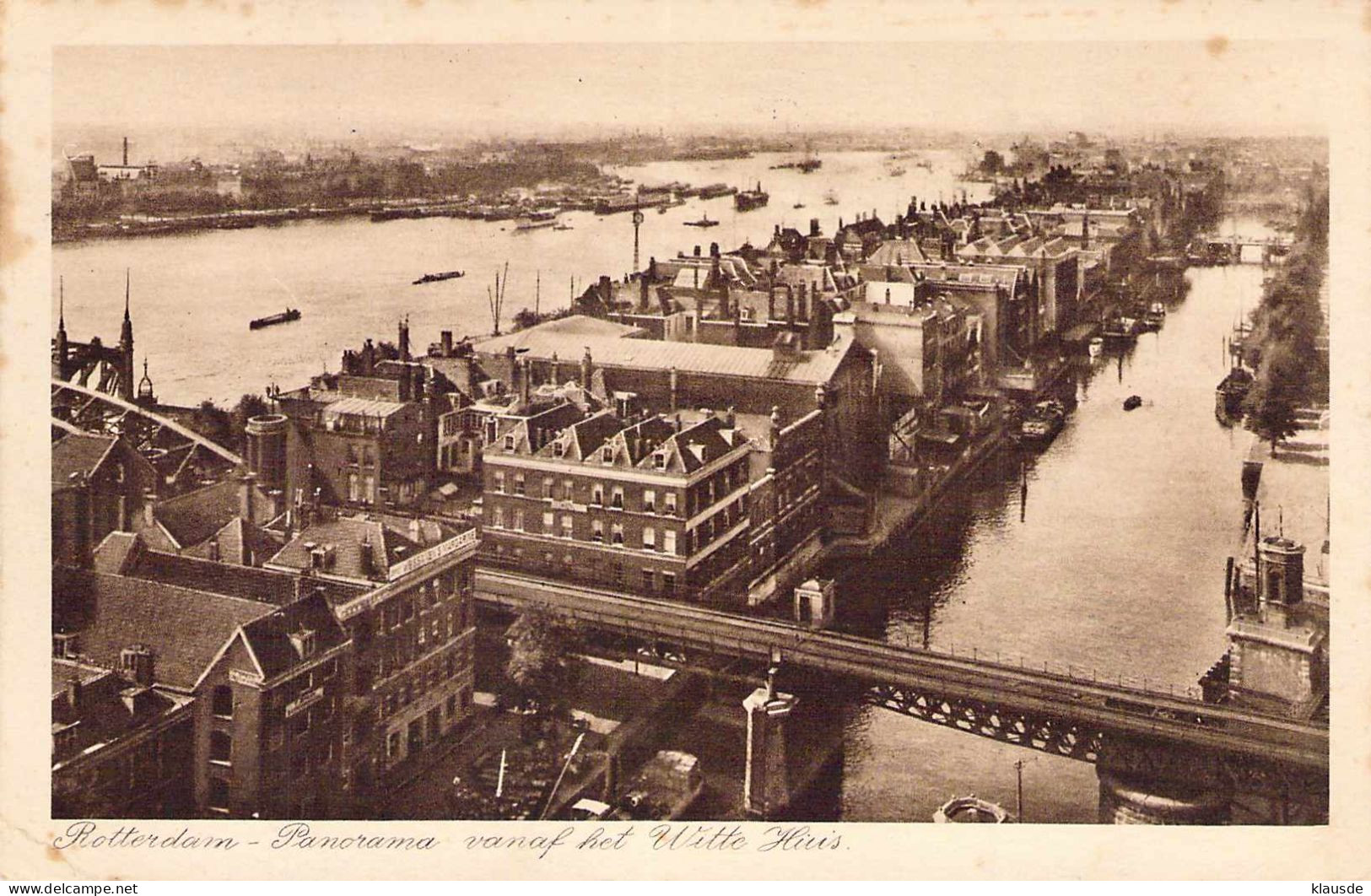Rotterdam-Panorama Vanaf Het Witte Huis. Gel.1927 - Rotterdam
