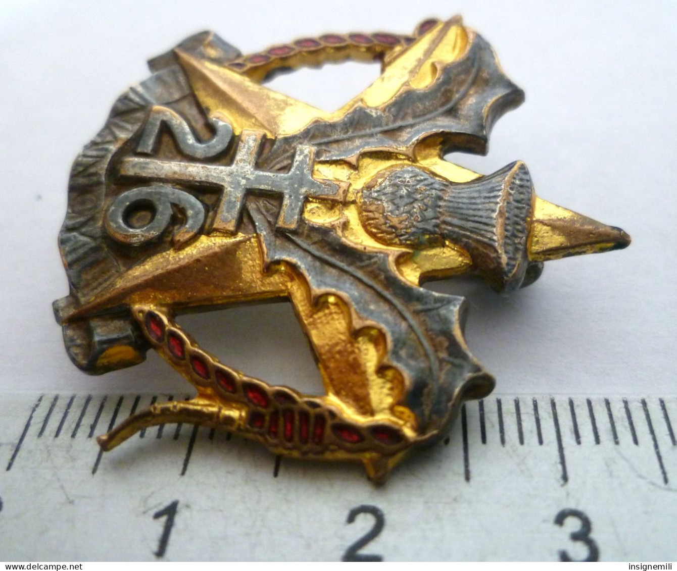 INSIGNE 26° RI REGIMENT D' INFANTERIE - DRAGO PARIS G 1861 - Army