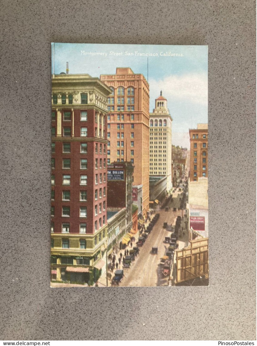 Montgomery Street, San Francisco, California Carte Postale Postcard - San Francisco