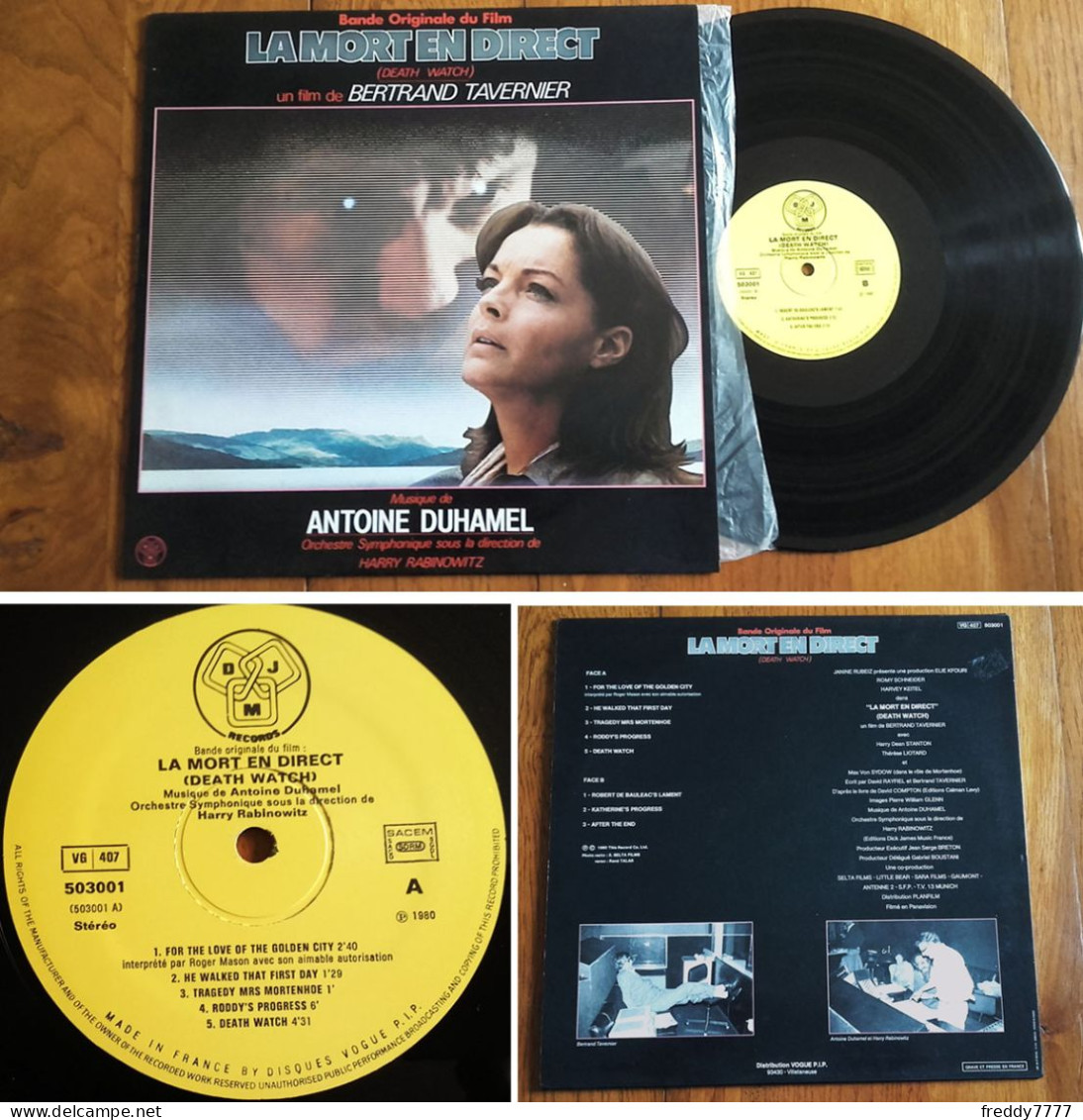 RARE LP 33t RPM (12") BOF OST «LA MORT EN DIRECT» (Romy Schneider) FRANCE 1980 - Soundtracks, Film Music