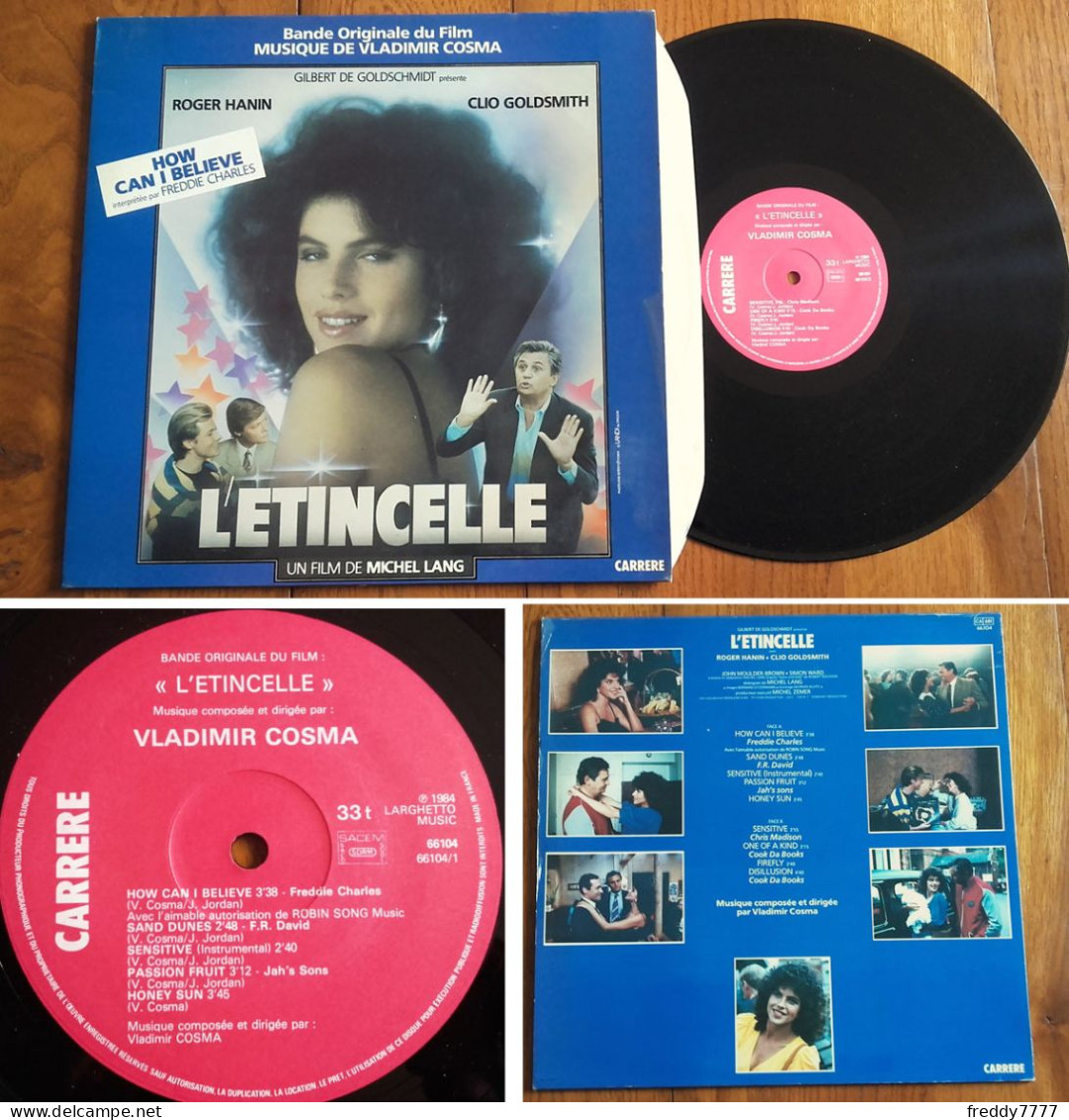 RARE LP 33t RPM (12") BOF OST «L'ETINCELLE» (Vladimir Cosma, Clio Goldsmith, FRANCE 1984) - Musique De Films